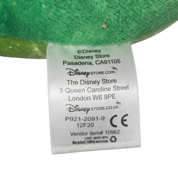 Disney Store Alligator Plush Toy Green Soft Polyester Fibers 12" - Picture 9 of 9